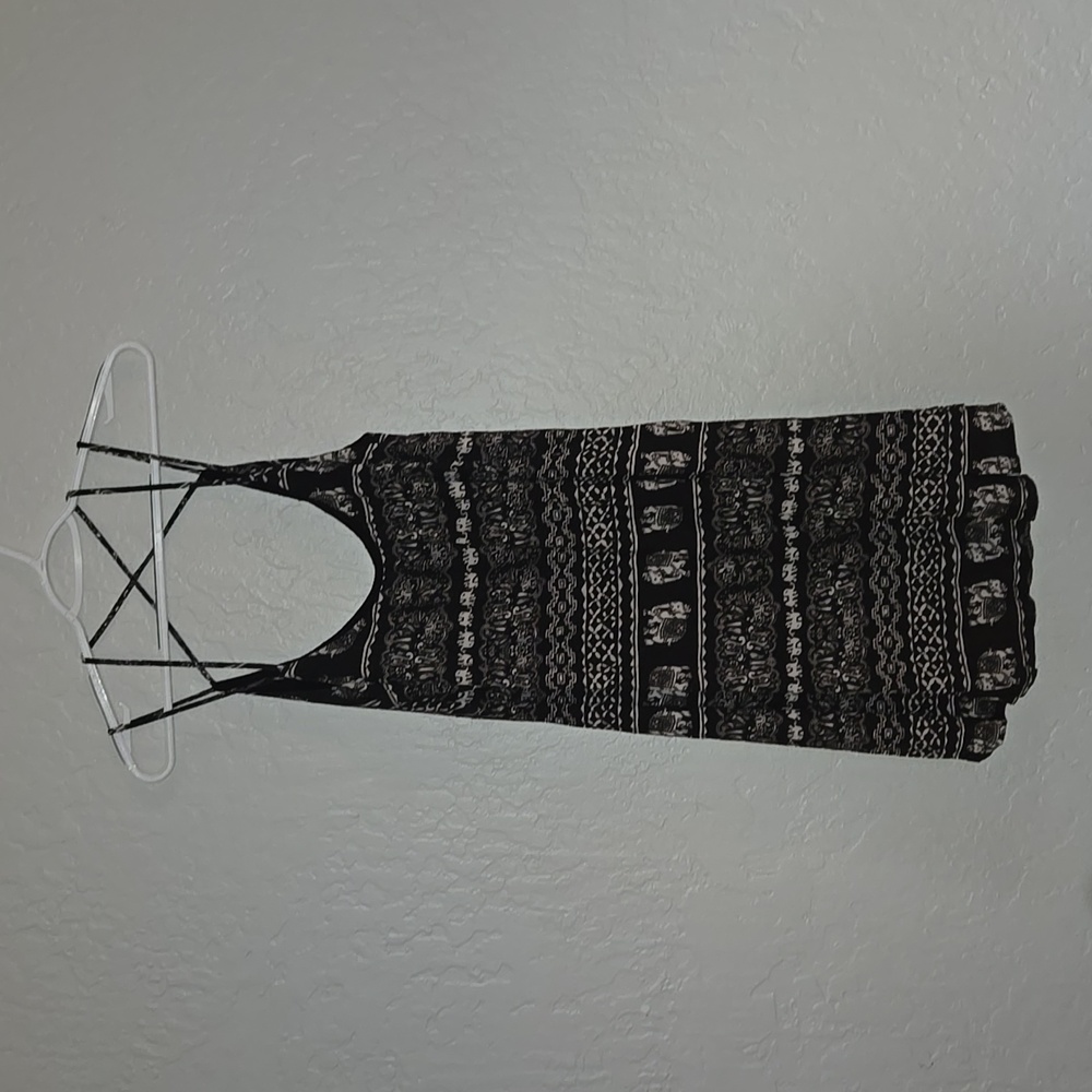 Strapy soft elephant split dress